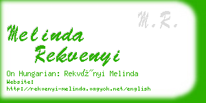 melinda rekvenyi business card